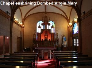 Chapel enshrining Bombed Virgin Mary in Urakami Cathedral