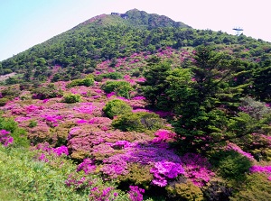 Myokendake from Nita-toge in spring