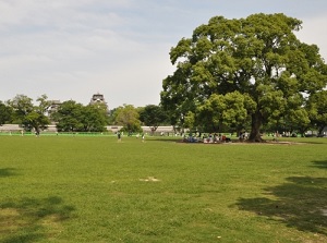 Ninomaru park in Kumamoto Castle