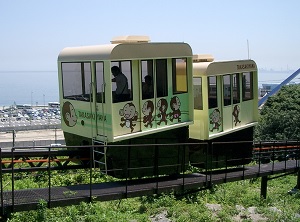 Slope car in Takasakiyama