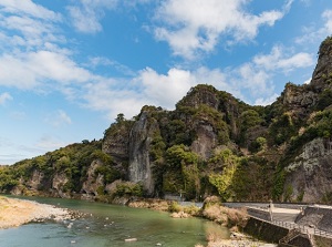 Cliff of Ao-no-Domon in Yabakei