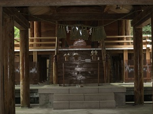 Main shrine in Higashi-Hongu of Amanoiwato Shrine