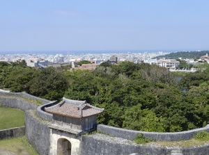 View of Naha city from Shuri Castle