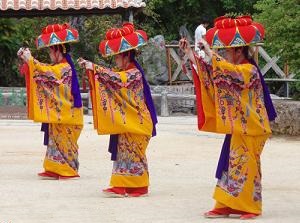 Traditional dance in RyukyuMura