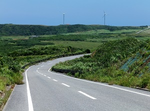 Road in Yonaguni Island