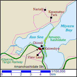 Map of Amanohashidate