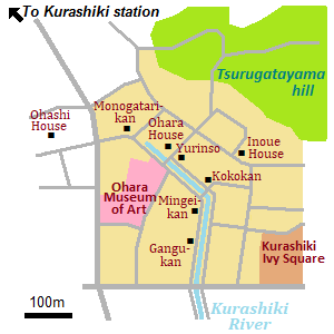 Map of Kurashiki