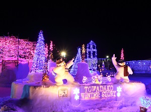 Fuyu-Monogatari Fesival in Lake Towada