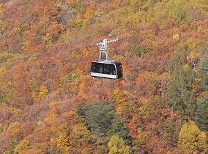 A ropeway of Zao in winter