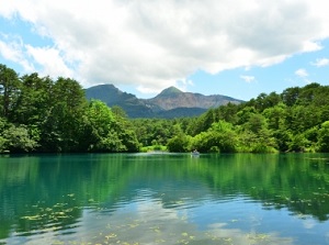 Mt.Bandai from Goshikinuma