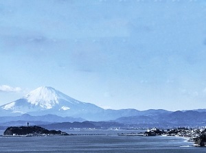 Scenery from the beach of Kamakura