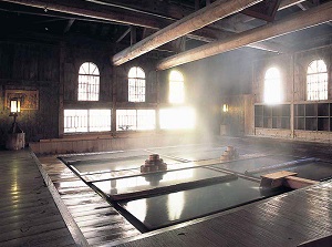 A bathroom in Houshi onsen