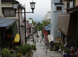 Stone step of Ikaho onsen