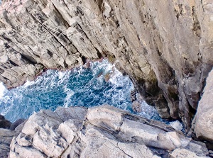 From the edge of the cliff in Tojinbo