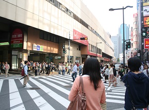 Around Hankyu Umeda station