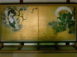 Screens of Wind God and Thunder God in Kenninji
