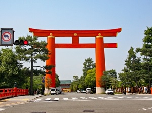 Big Torii gate of Heian Shrine