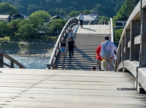 Crossing Kintai Bridge