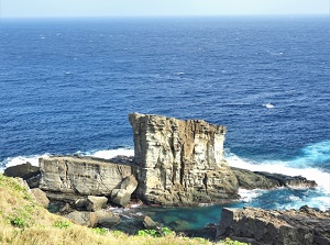 Gunkan-iwa in Yonaguni Island